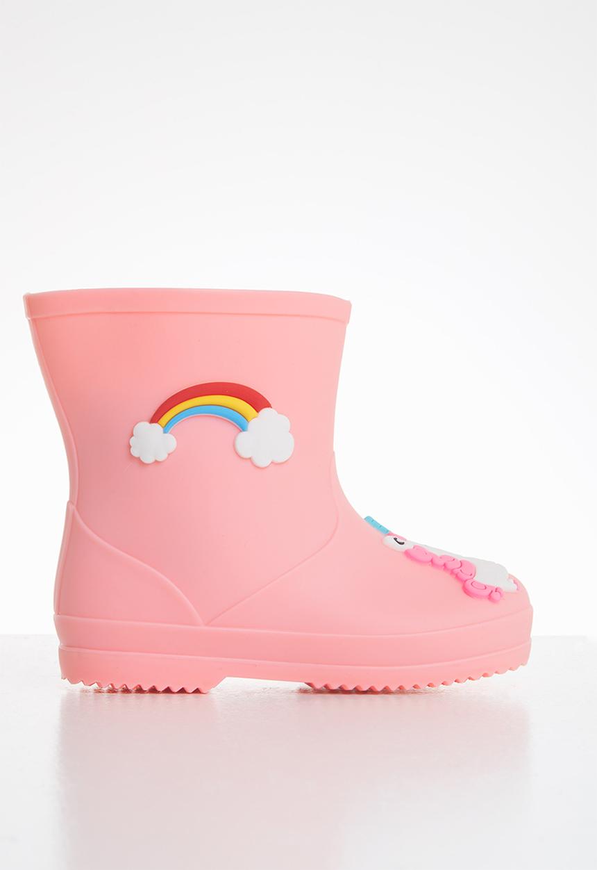 Pop Candy - Girls rainbow rainboots - light pink