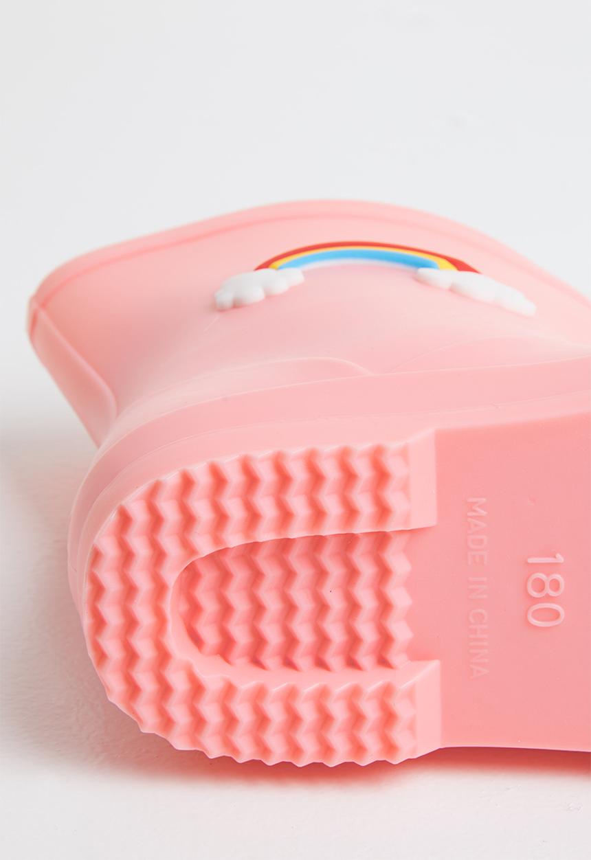 Pop Candy - Girls rainbow rainboots - light pink