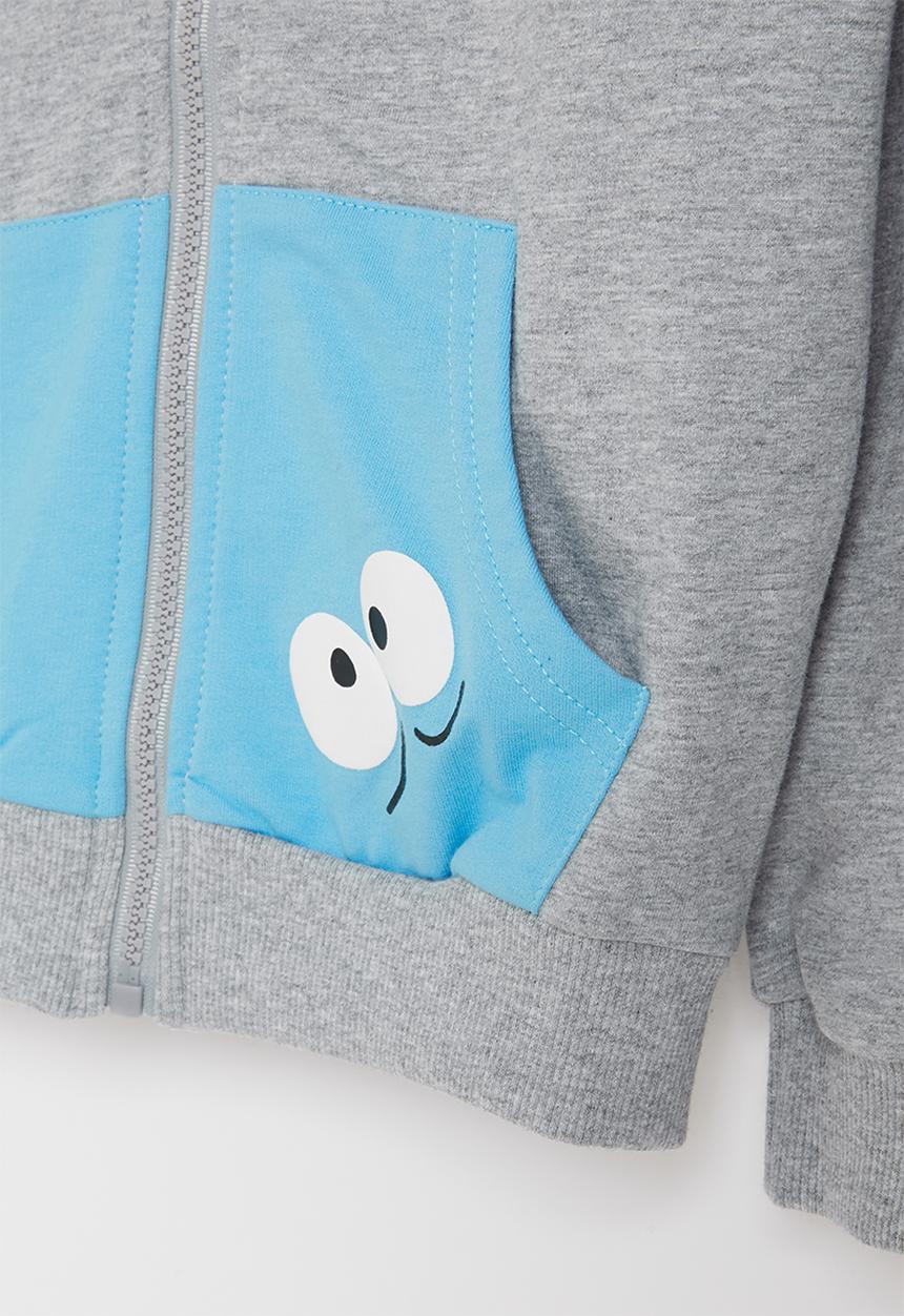 Pop Candy - Boys character hoodie - grey