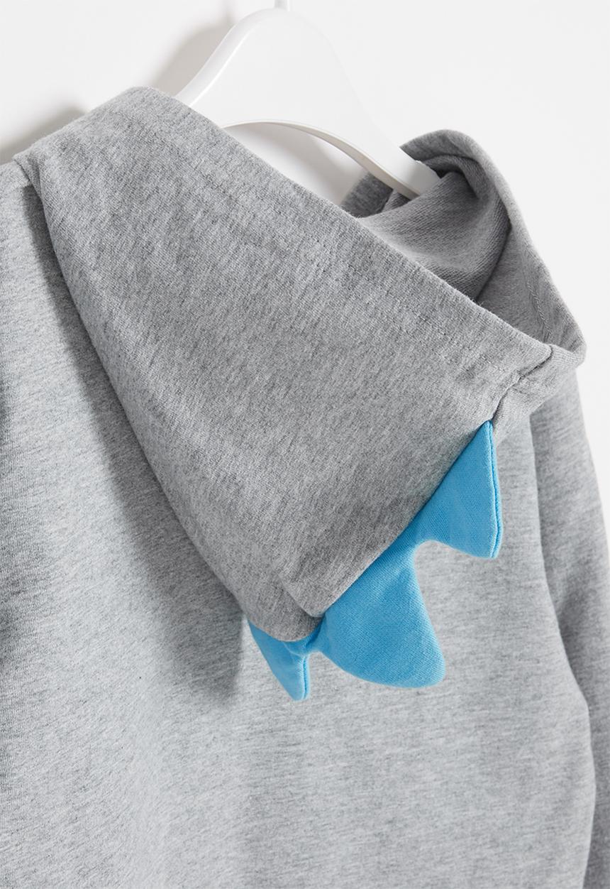 Pop Candy - Boys character hoodie - grey