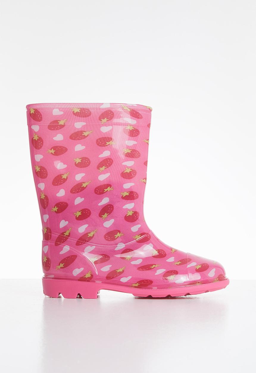 Pop Candy - Girls strawberry rainboots - pink