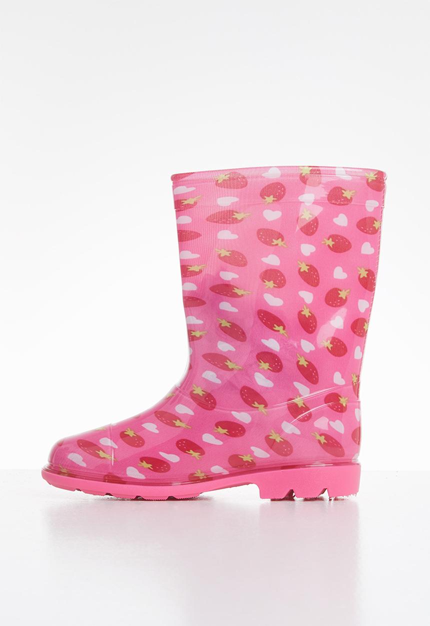 Pop Candy - Girls strawberry rainboots - pink