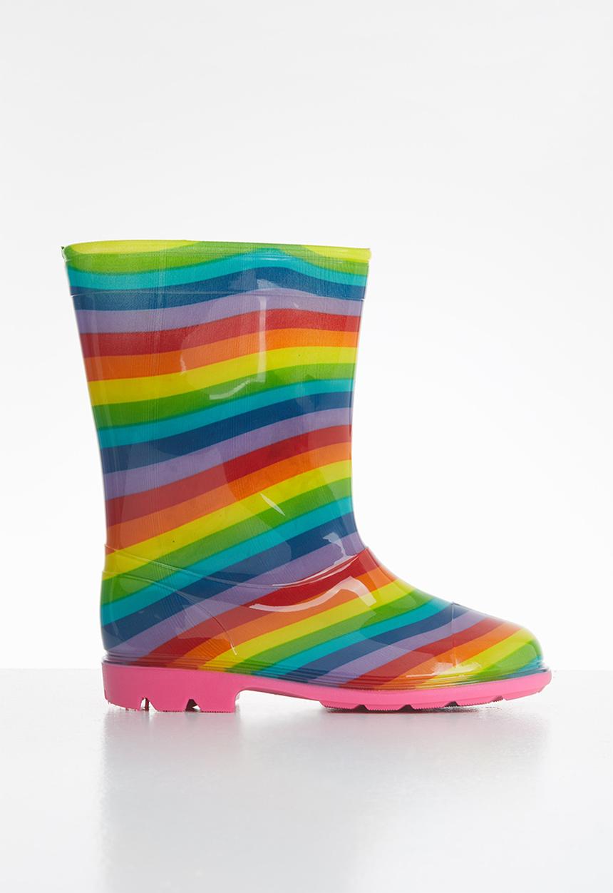 Pop Candy - Girls stripe rainboots - multi
