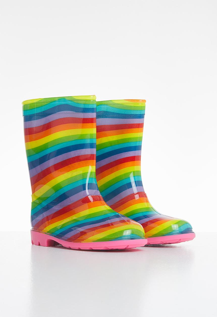 Pop Candy - Girls stripe rainboots - multi