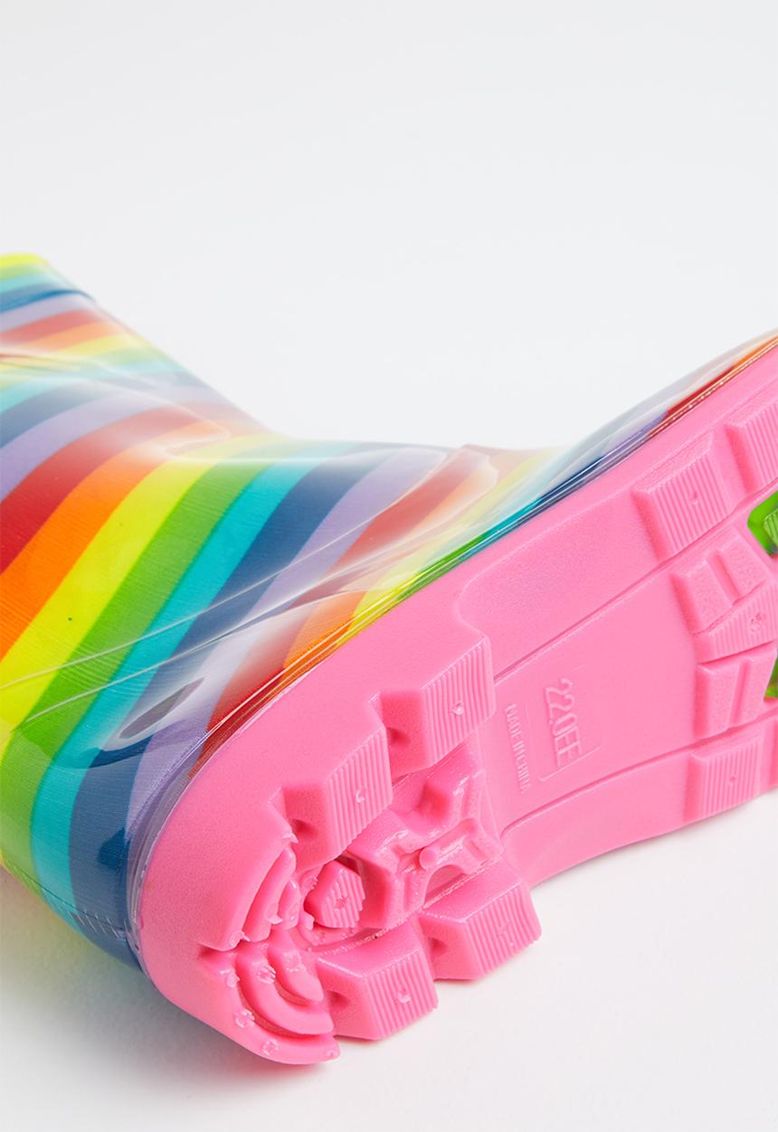 Pop Candy - Girls stripe rainboots - multi