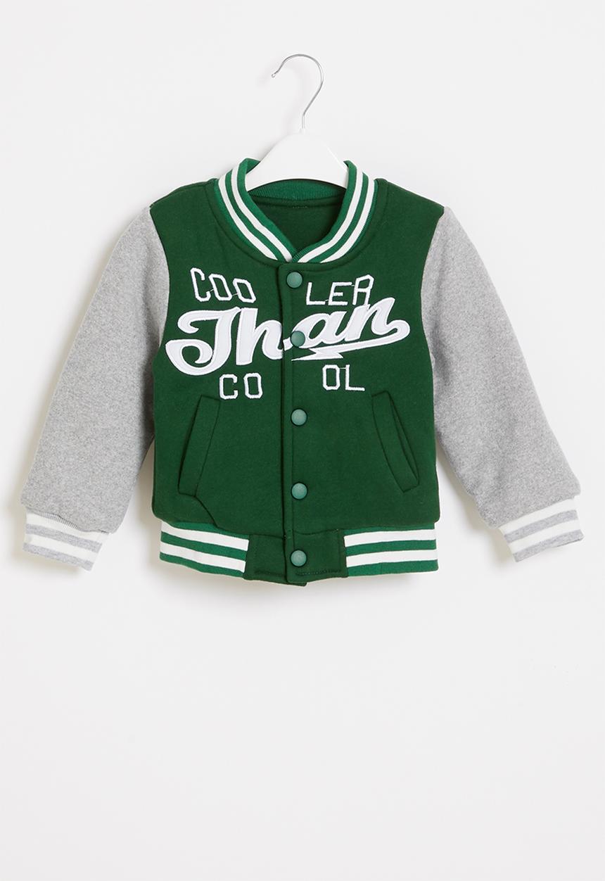 Pop Candy - Boys cool baseball jacket - green