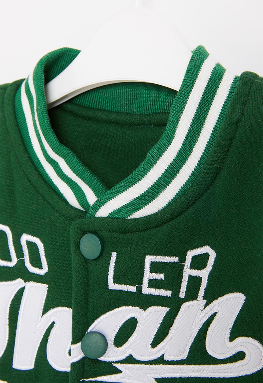 Pop Candy - Boys cool baseball jacket - green