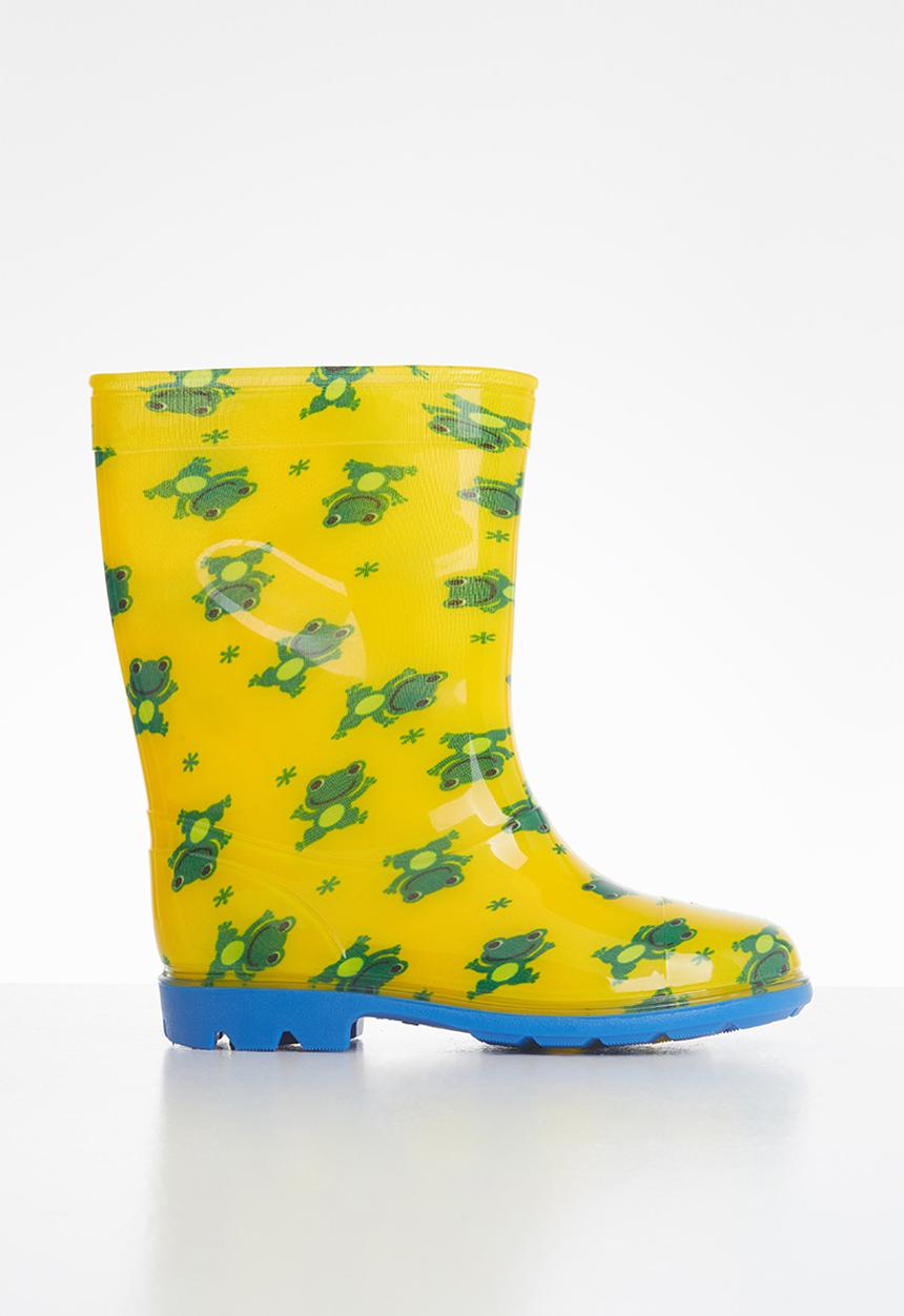 Pop Candy - Boys printed rainboots - yellow