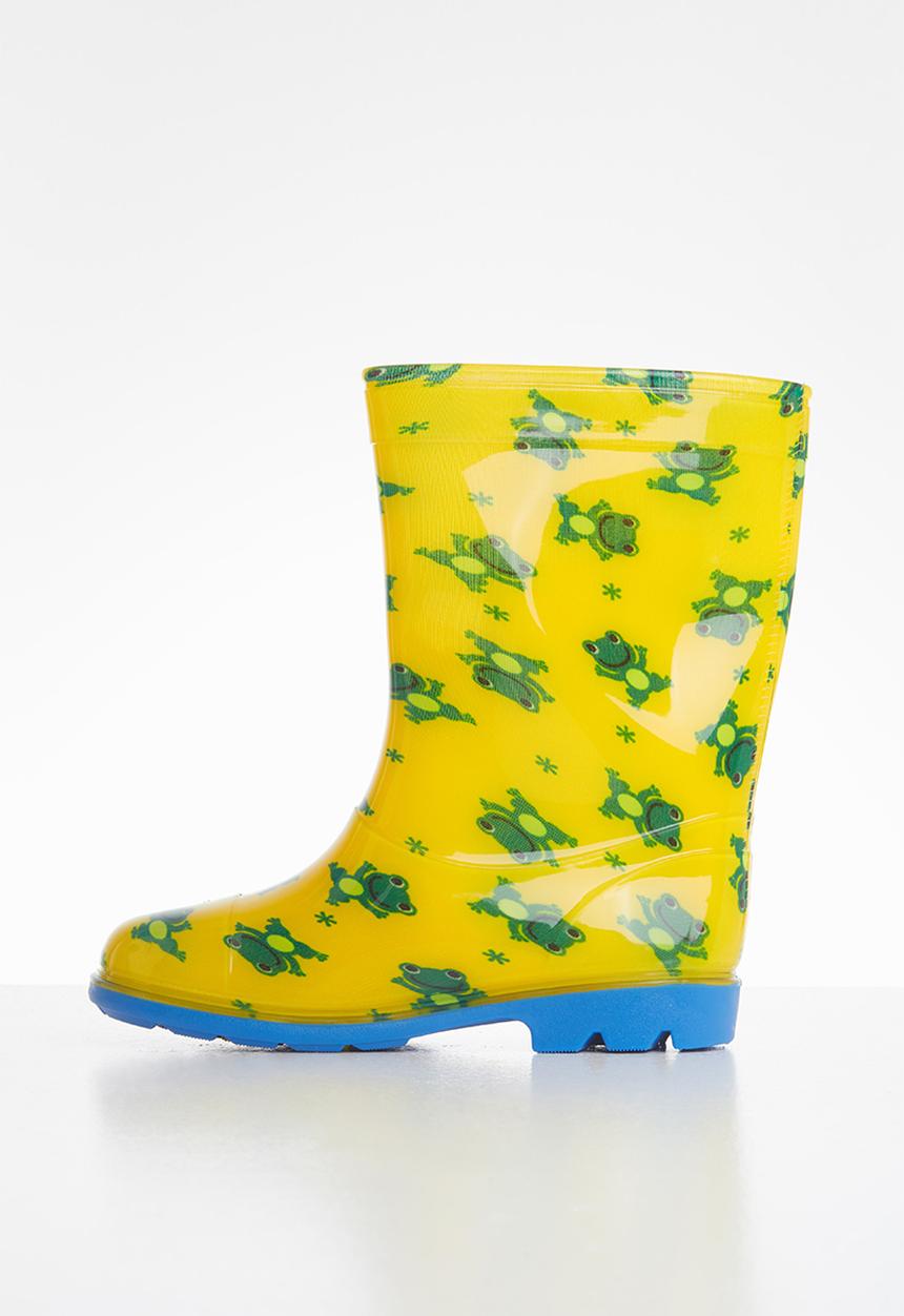 Pop Candy - Boys printed rainboots - yellow