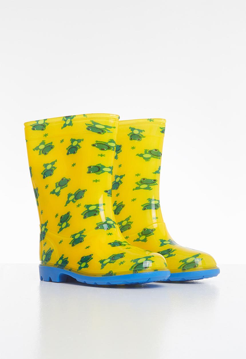 Pop Candy - Boys printed rainboots - yellow