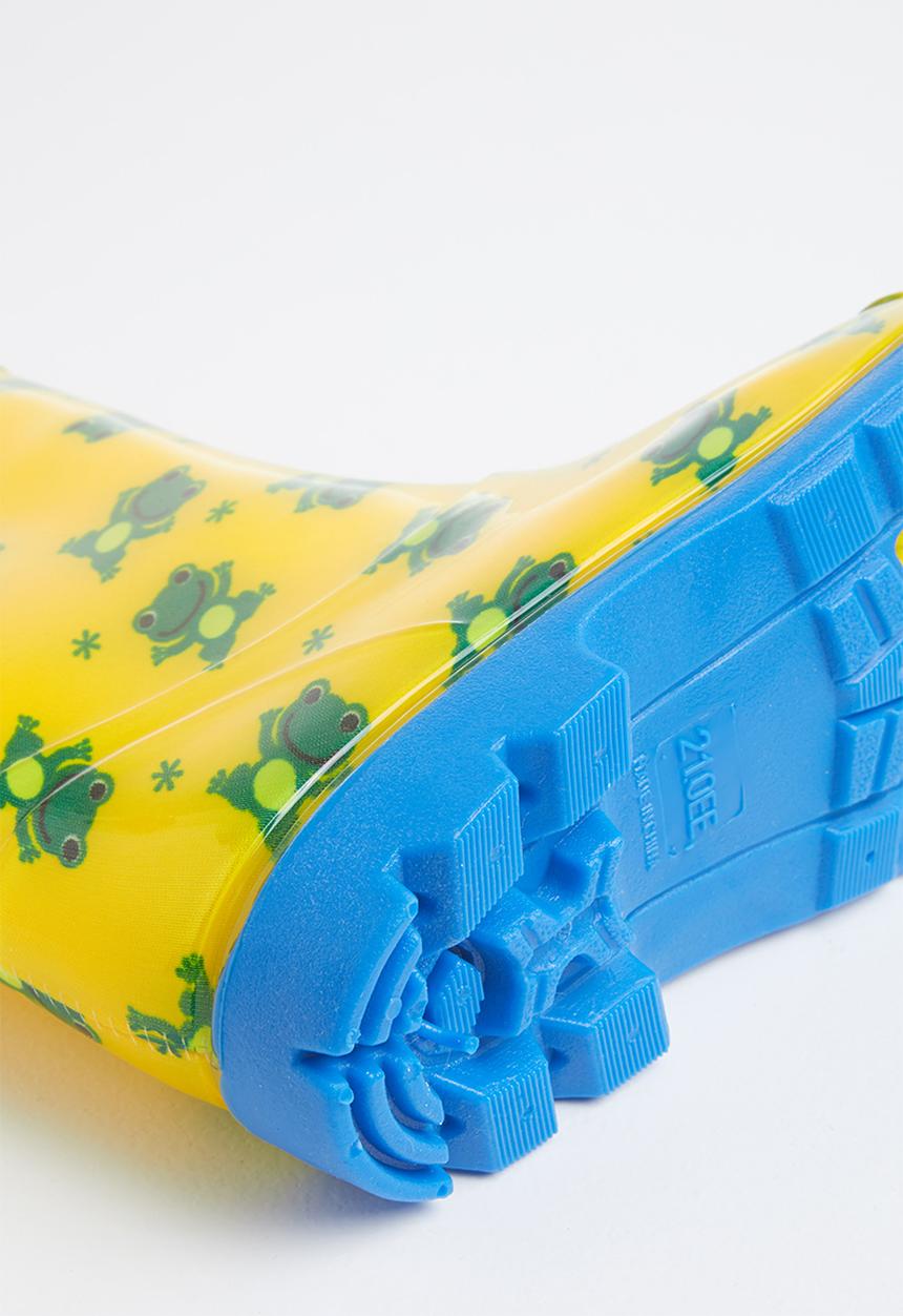 Pop Candy - Boys printed rainboots - yellow