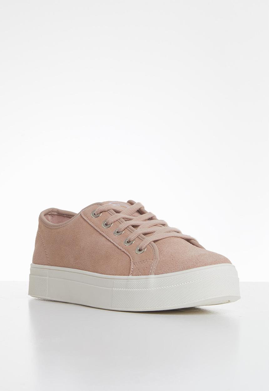 Superdry. - Womens flatform sleek trainer - pink