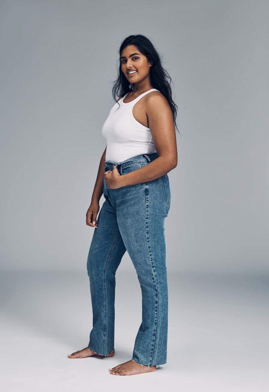 Cotton On - Curve original sienna fit jeans - blue
