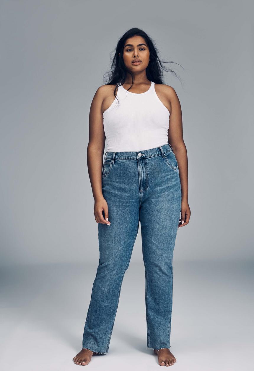 Cotton On - Curve original sienna fit jeans - blue