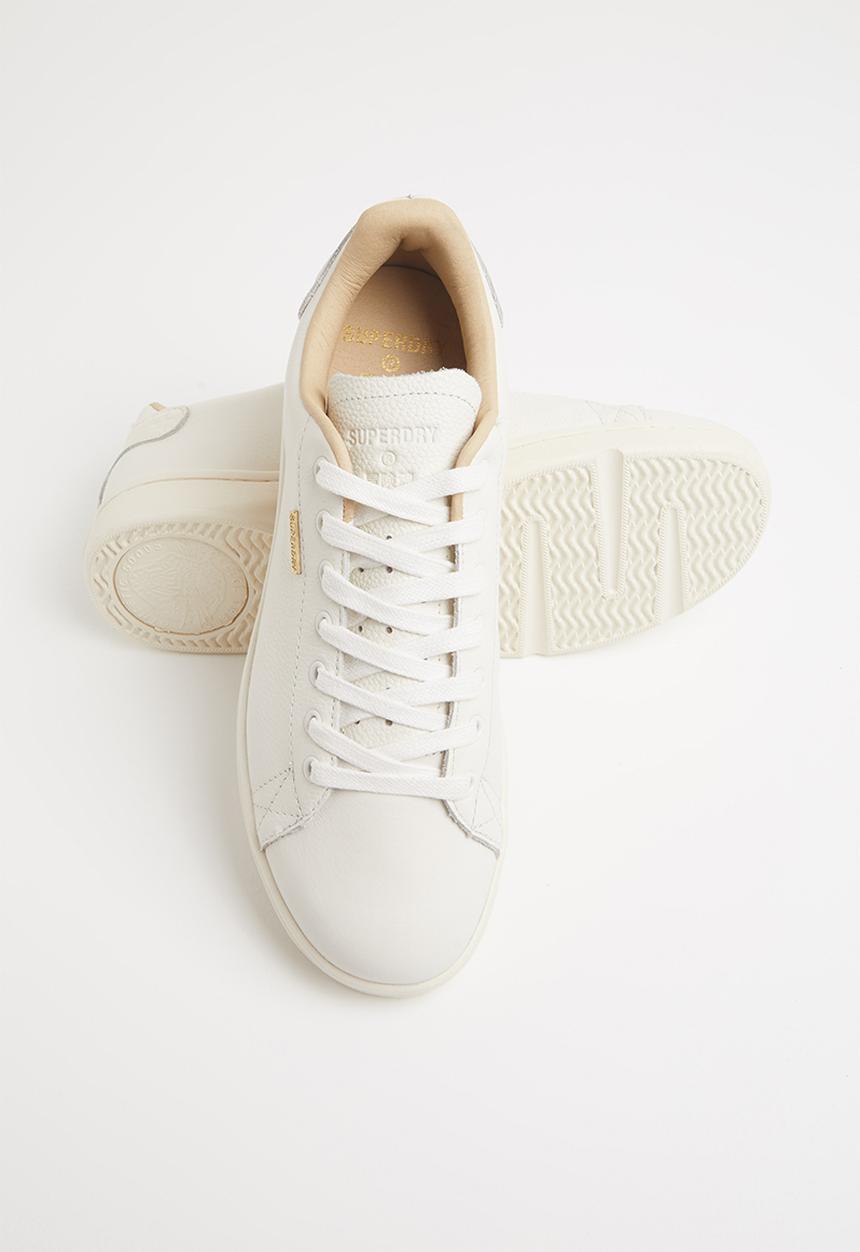 Superdry. - Premium vintage tennis trainer - white