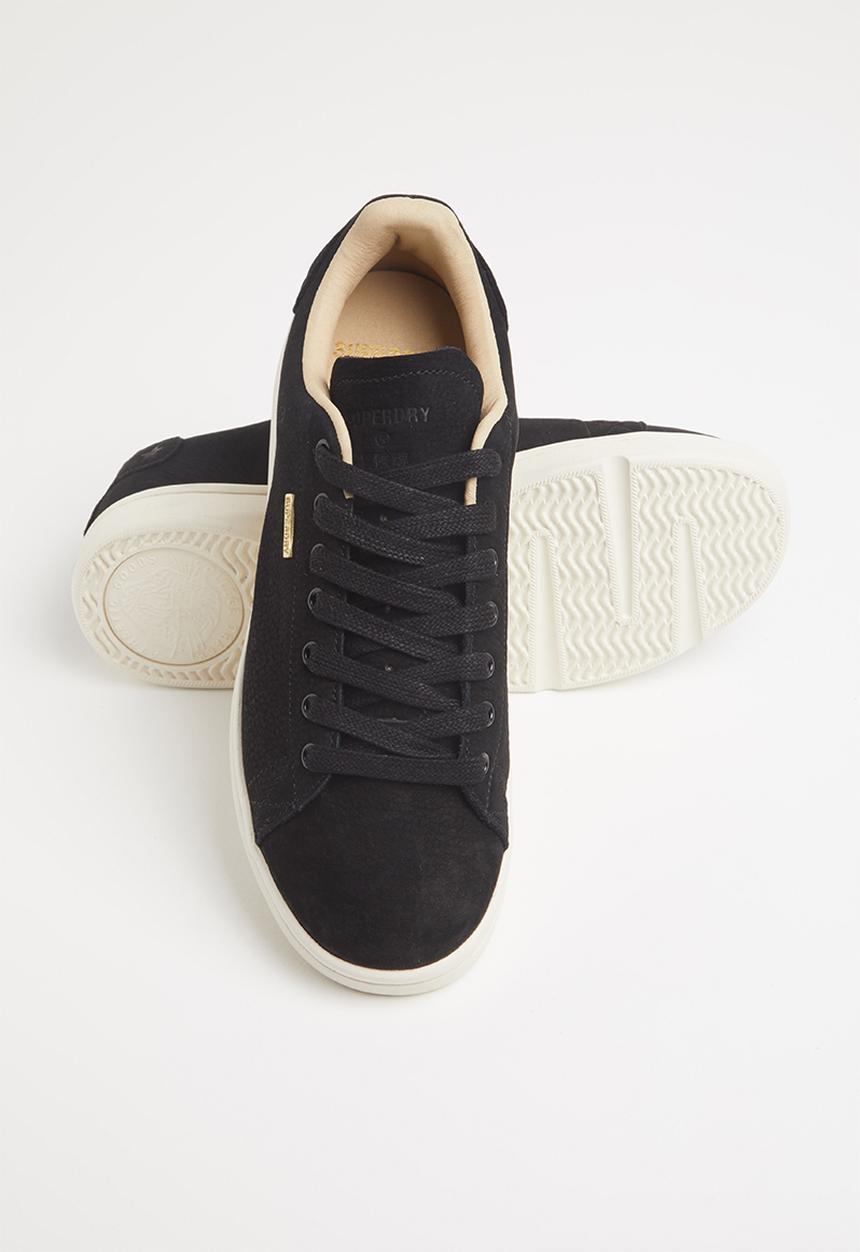 Superdry. - Premium vintage tennis trainer - black