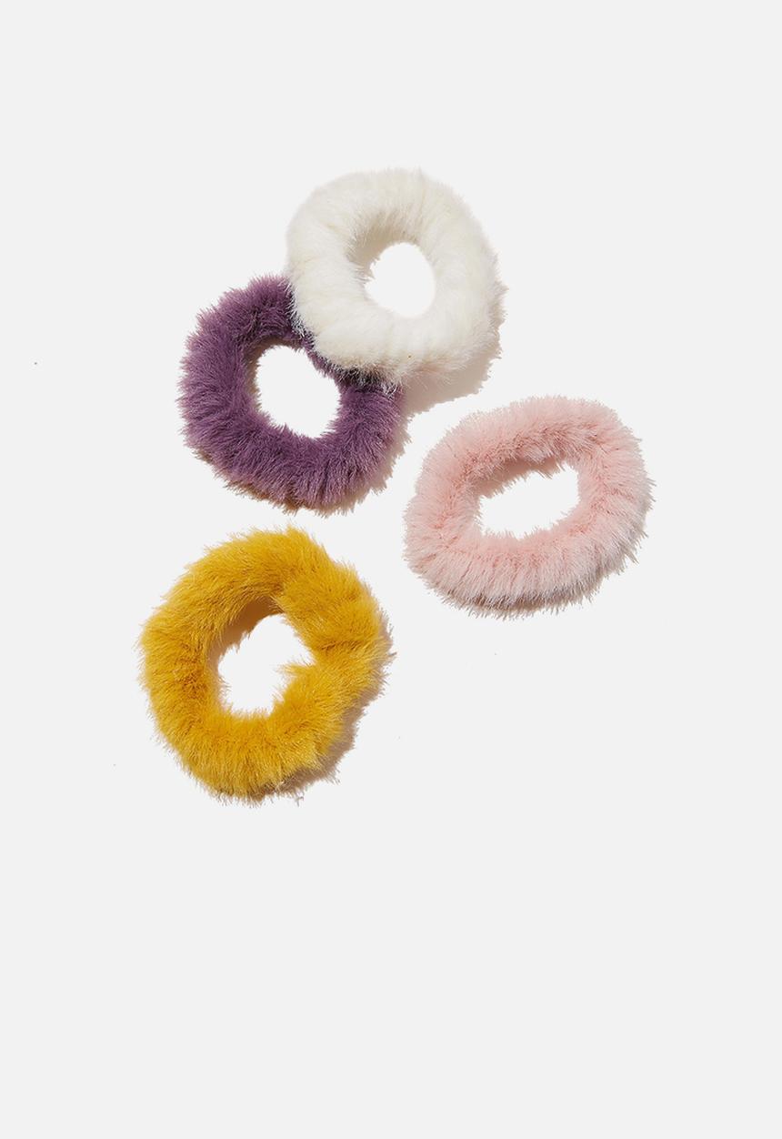 Cotton On - Hannah hair ties - purple soft ties