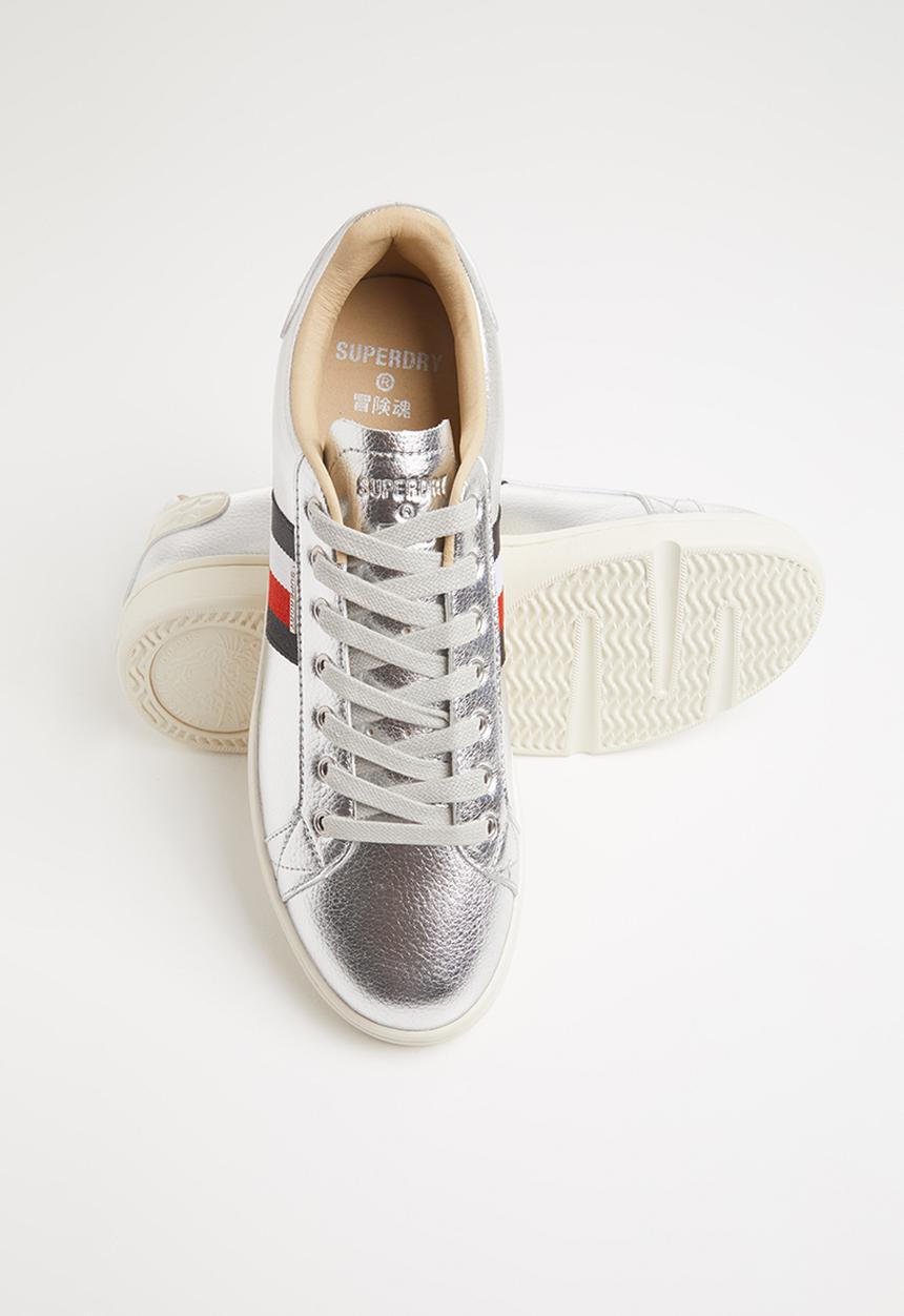 Superdry. - Vintage tennis trainer - silver