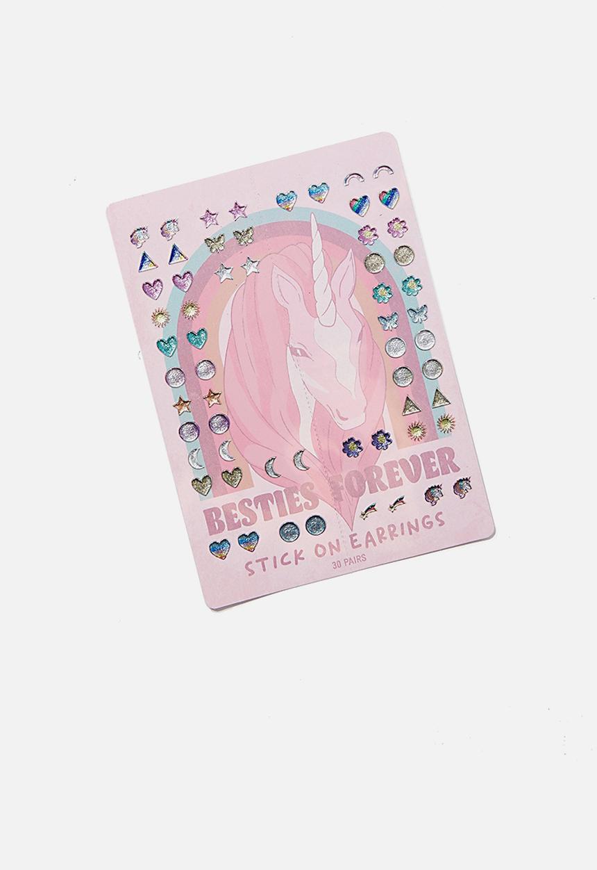 Cotton On - Stick on earrings - unicorn besties forever