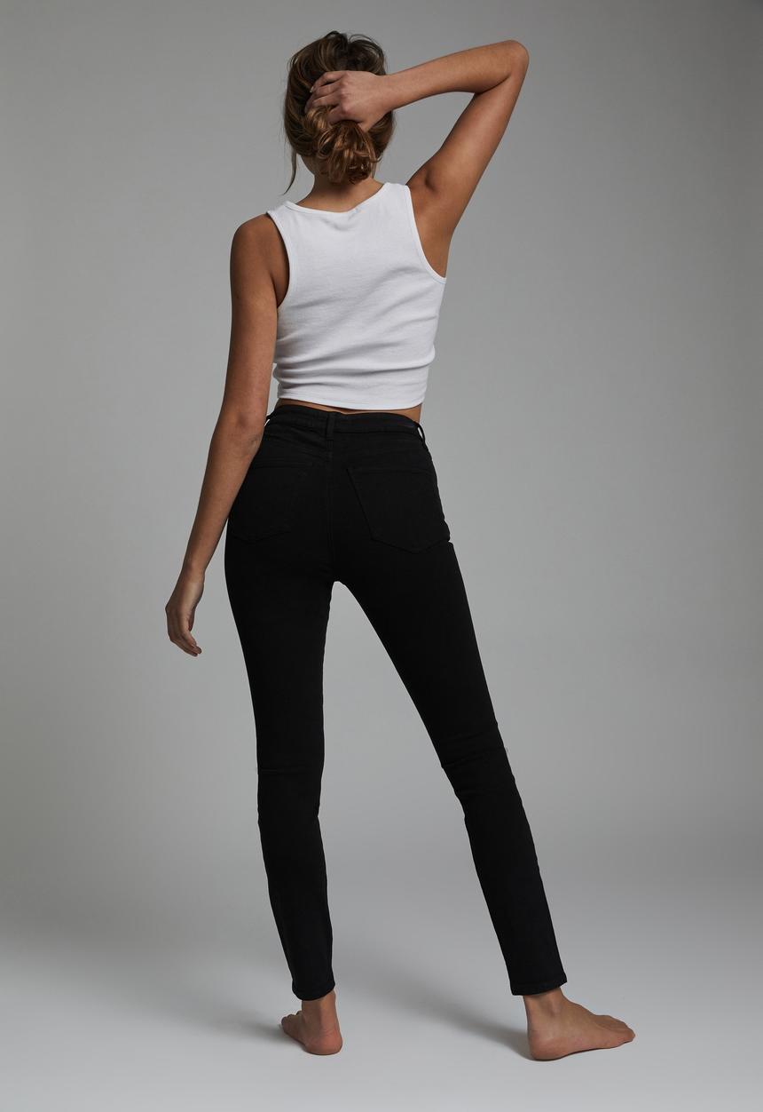 Cotton On - High rise skinny jean - black
