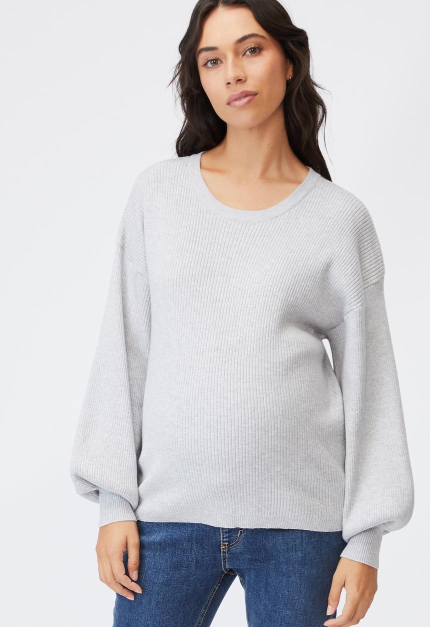 Cotton On - Maternity friendly ultimate pullover - grey 