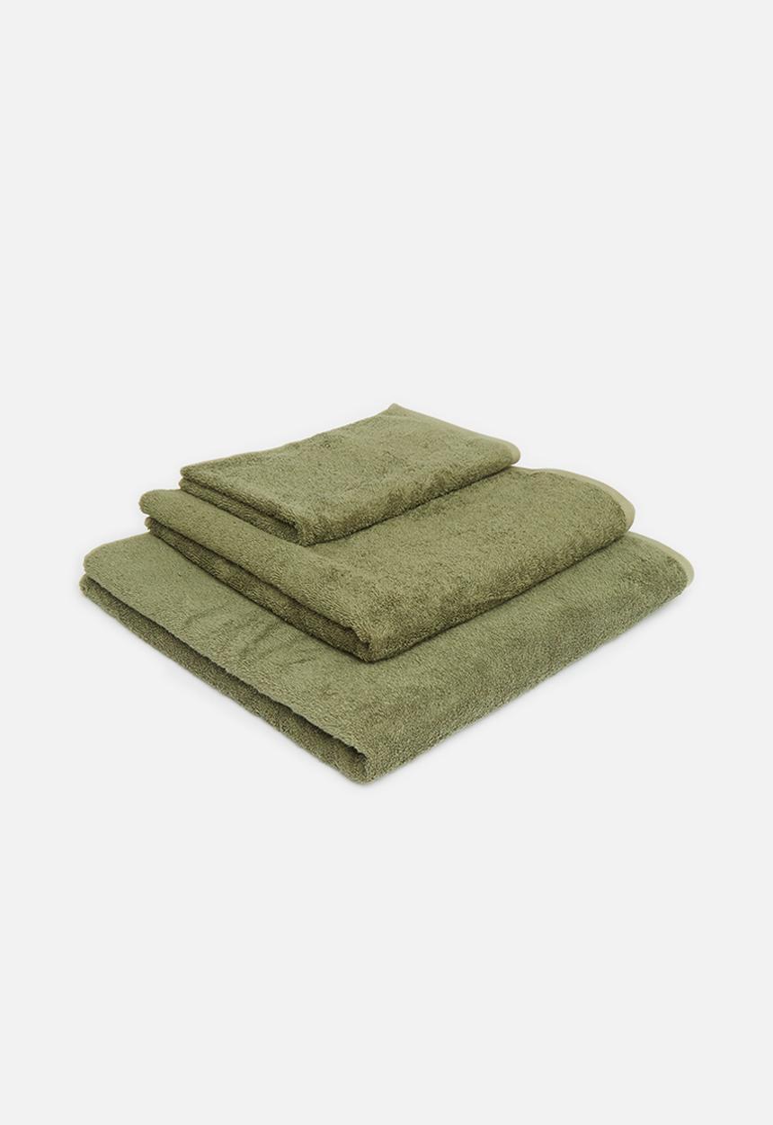 Linen House - Nara bamboo cotton towel - moss