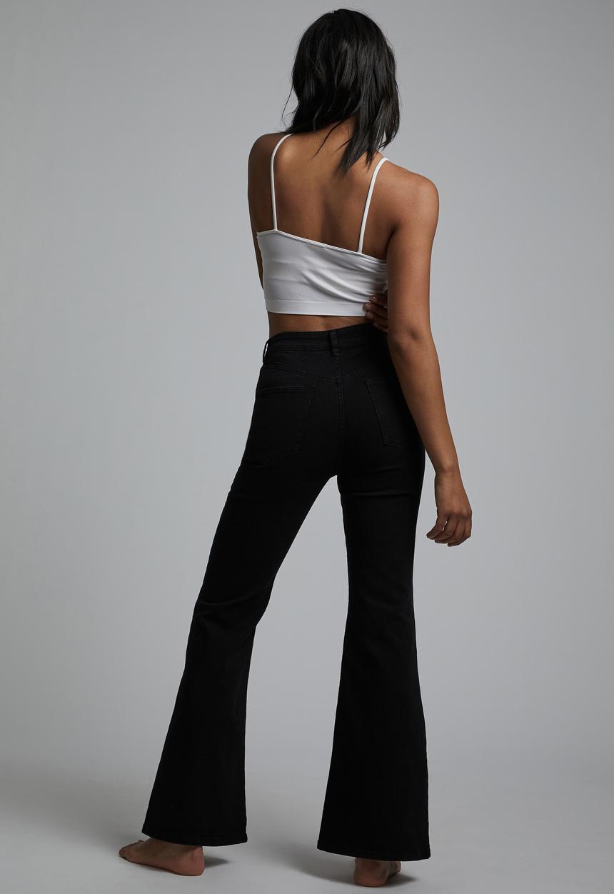Cotton On - Original flare jean - black 