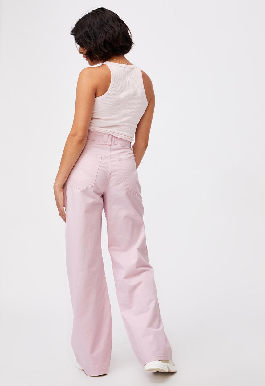 Cotton On - Parker long straight pant - soft orchid