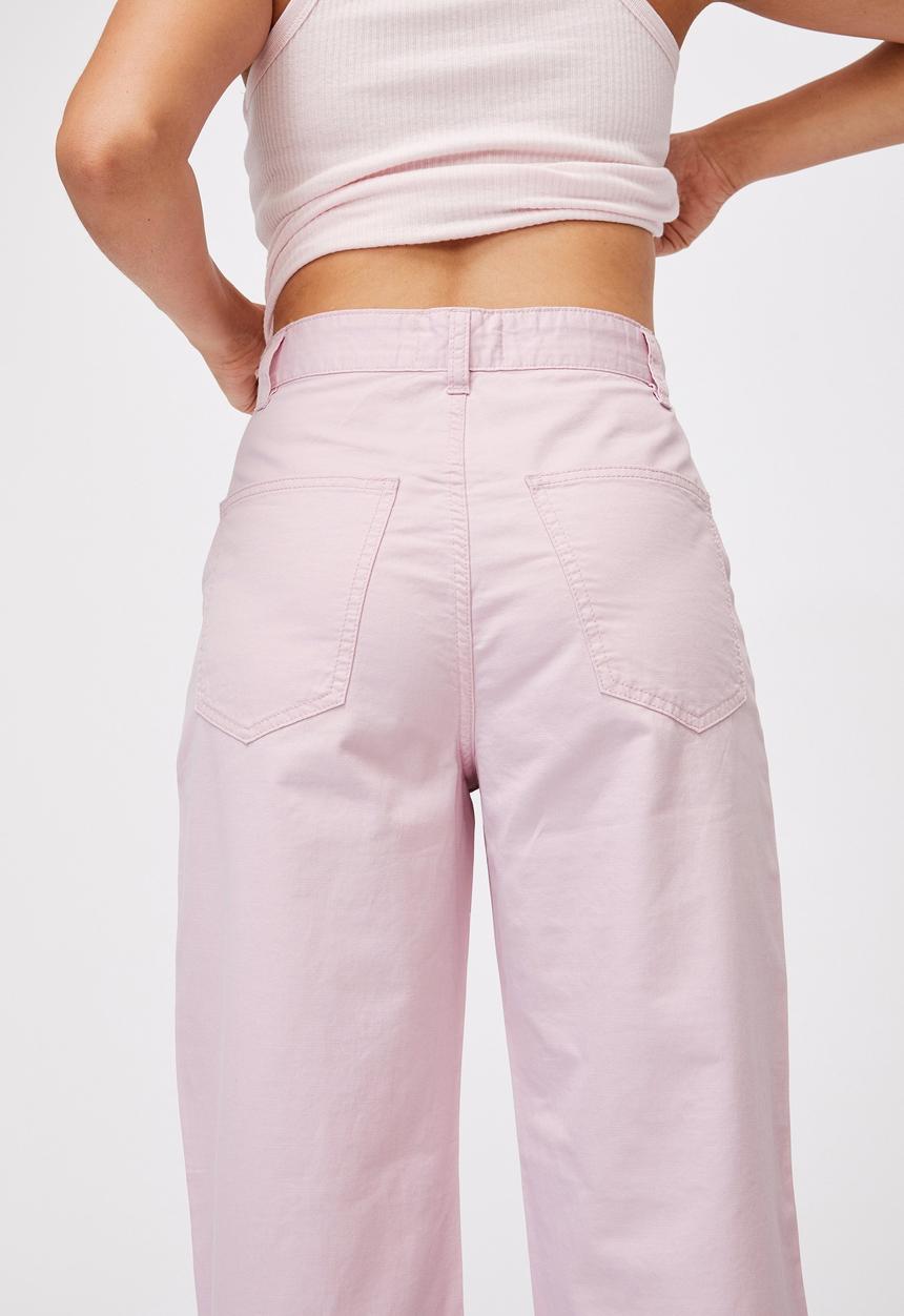 Cotton On - Parker long straight pant - soft orchid