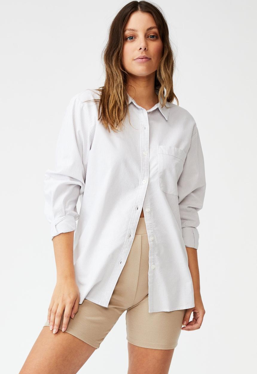 Cotton On - Preppy shirt - grey