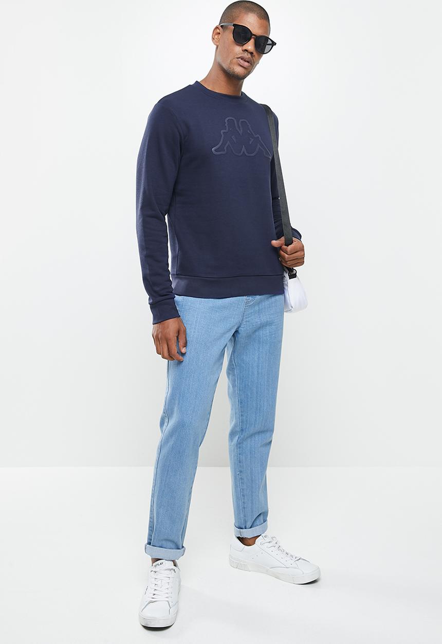 KAPPA - Logo crus sweat top - navy