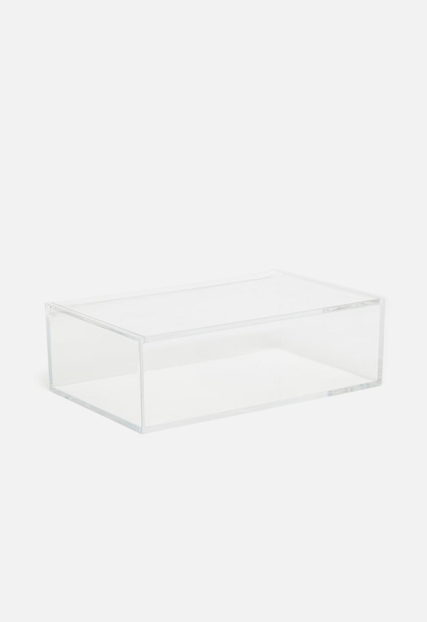 Storage Solutions - Make up organiser with lid large - clear