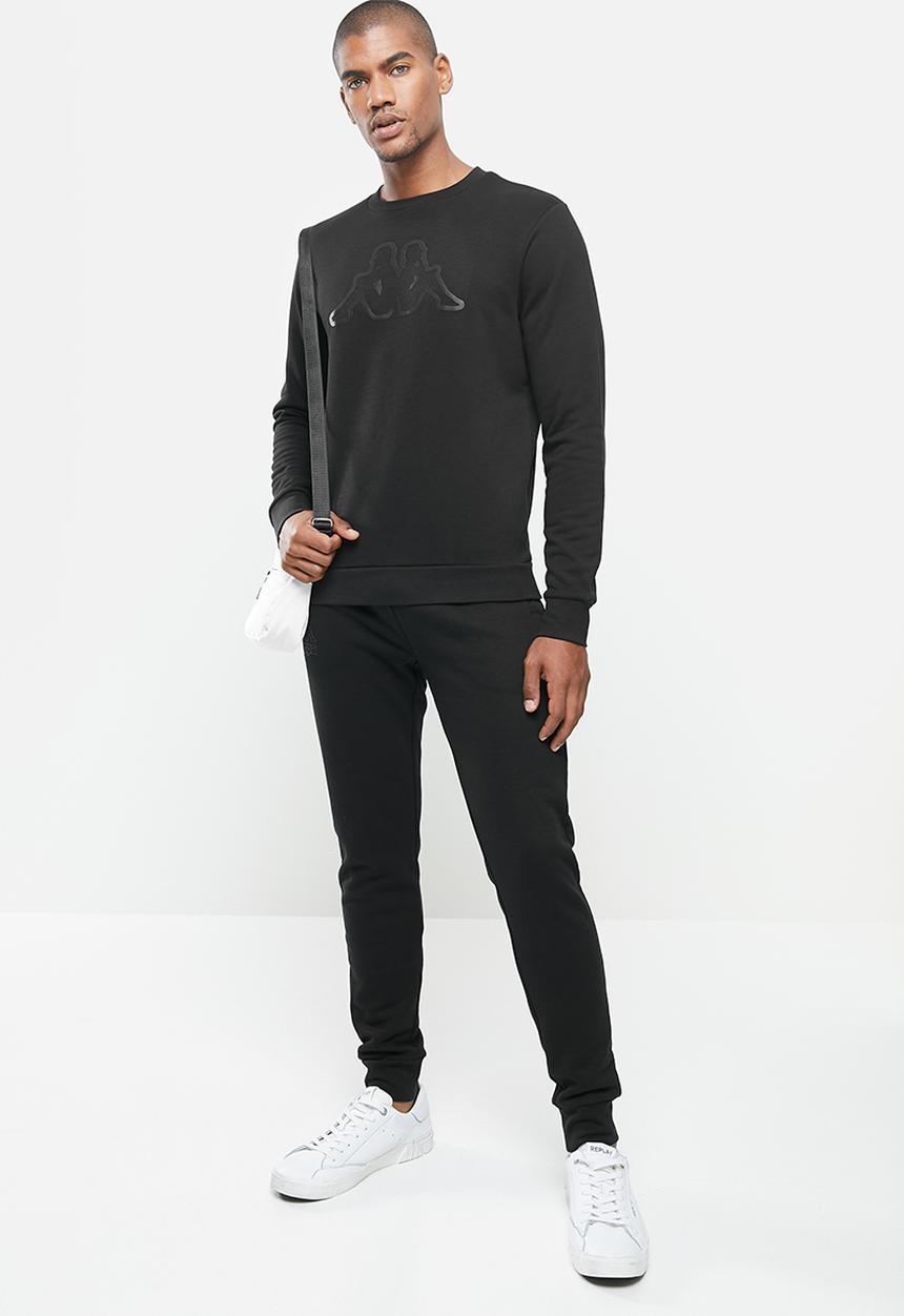 KAPPA - Logo crus sweat top - black
