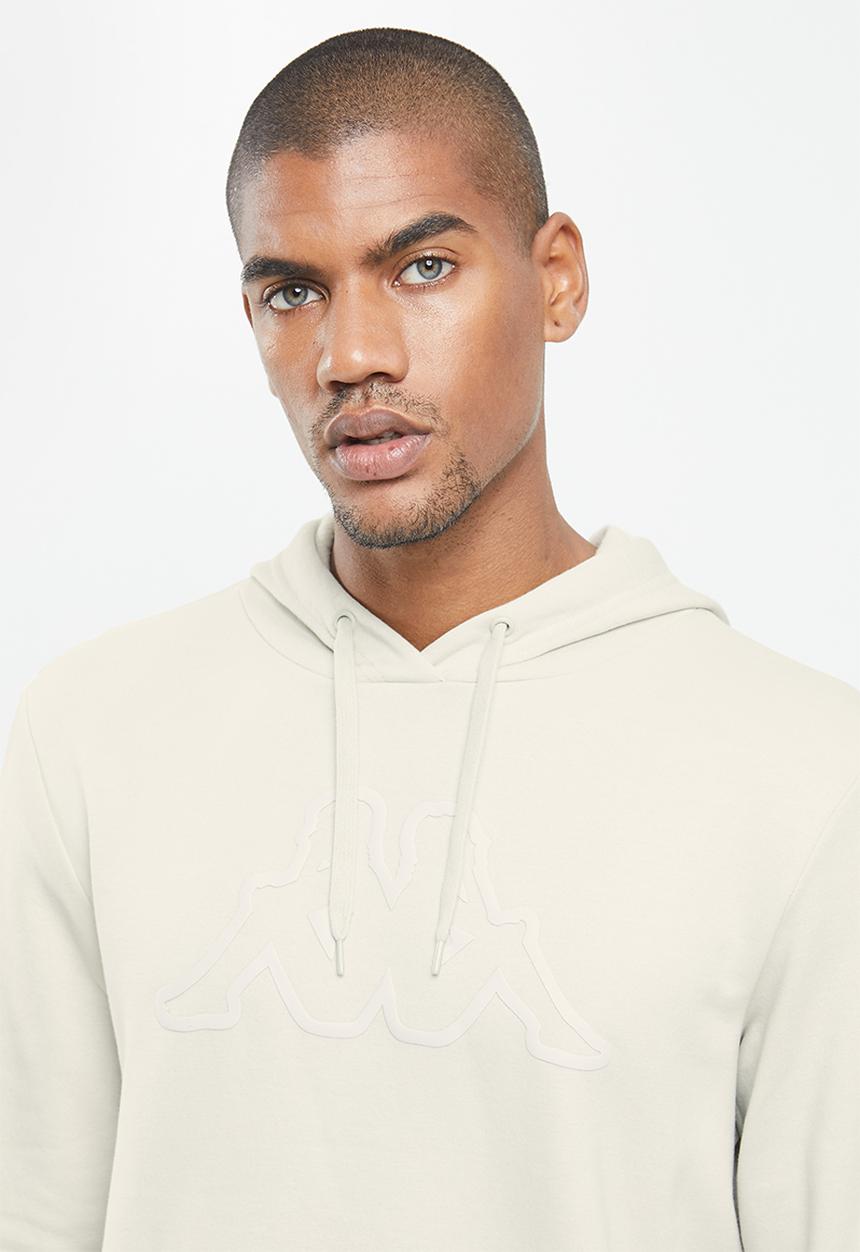 KAPPA - Logo cavil hoodie - beige