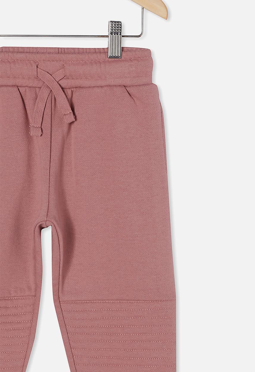 Cotton On - Marlo trackpant - dusty berry