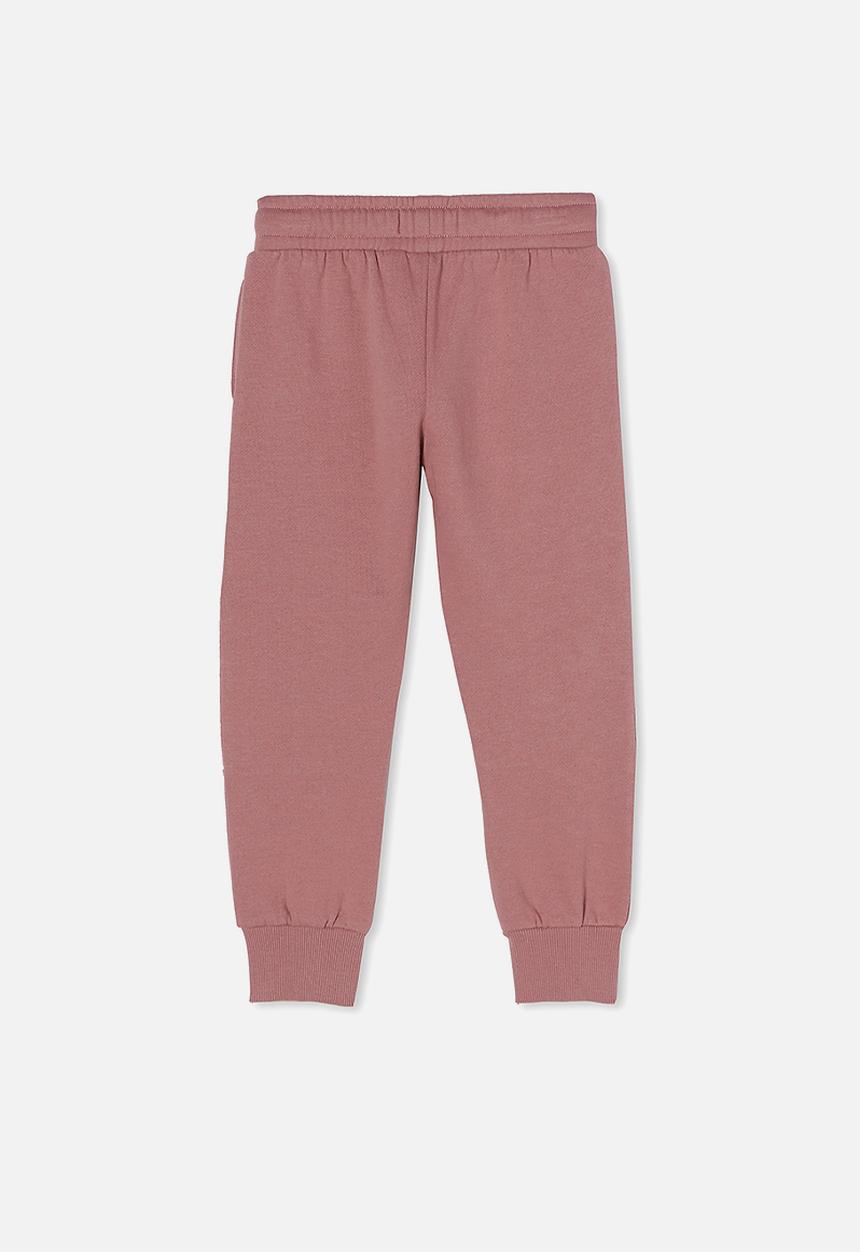 Cotton On - Marlo trackpant - dusty berry
