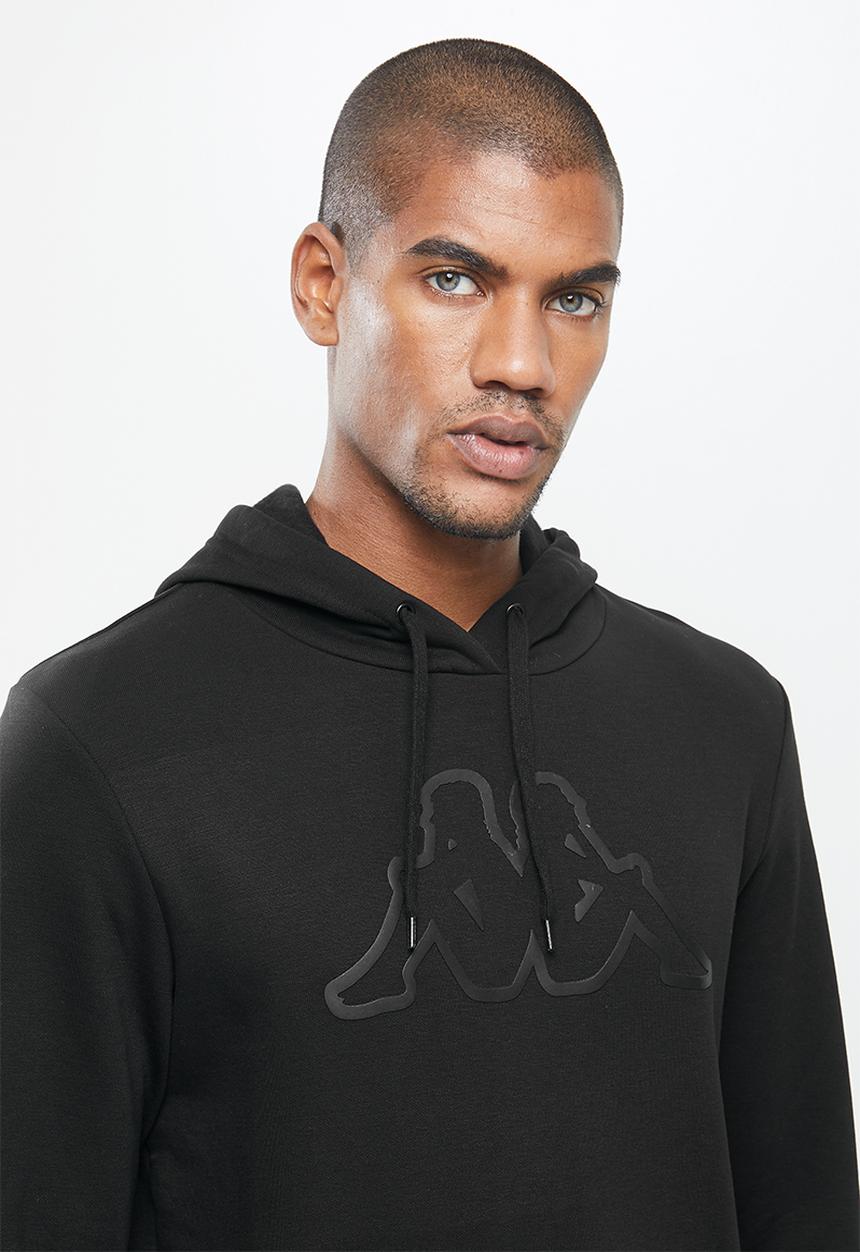 KAPPA - Logo cavil hoodie - black