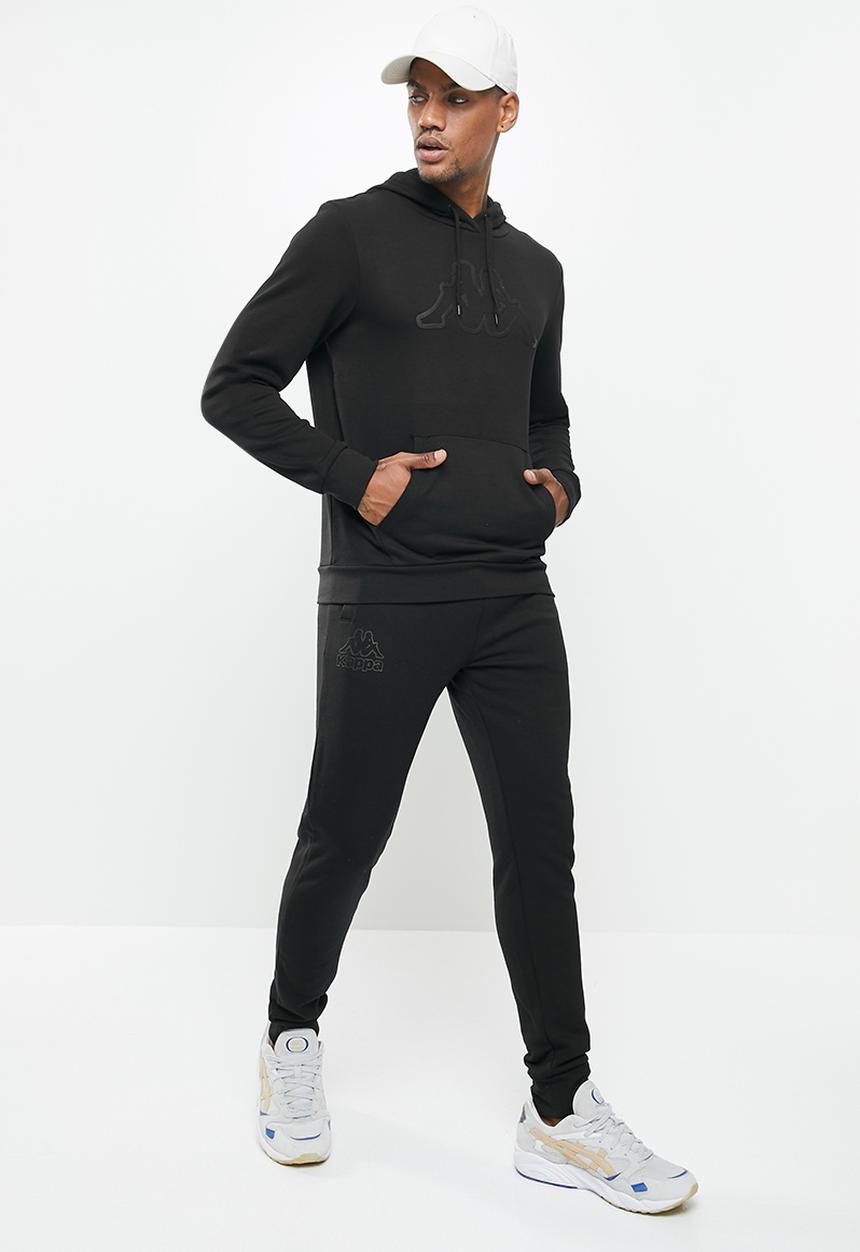 KAPPA - Logo cavil hoodie - black