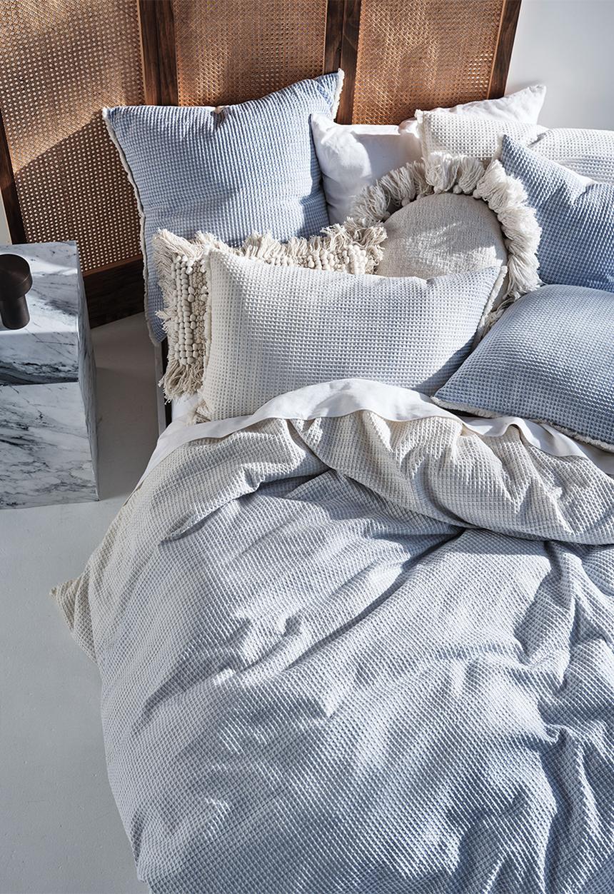 Linen House - Lucca duvet cover set - blue