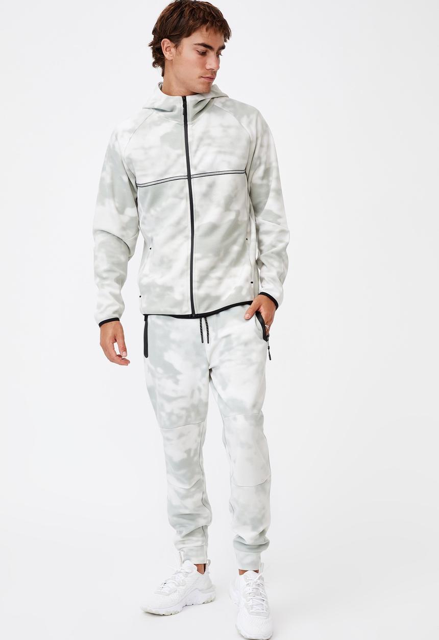 Cotton On - Active tech zip thru hood - steel grey
