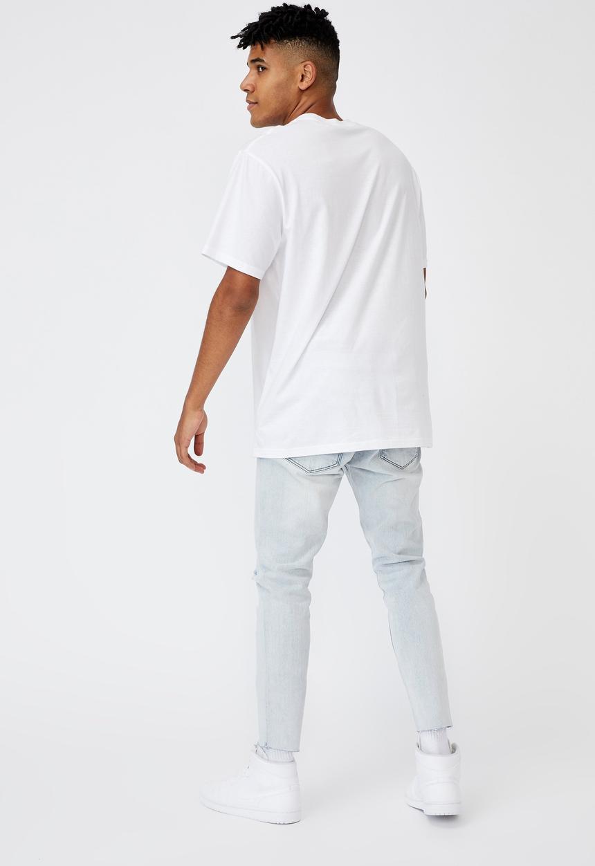Factorie - Raw hem skinny leg jean - bleach blue