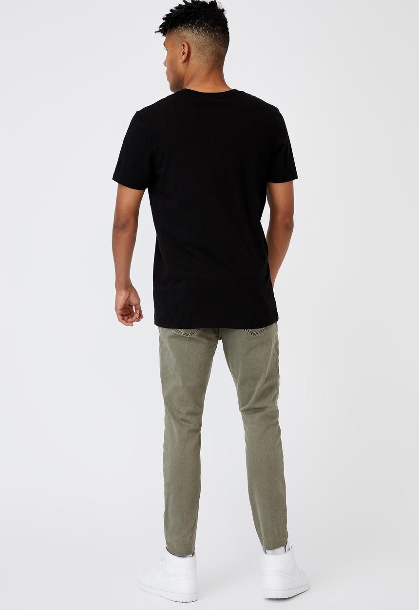 Factorie - Raw hem skinny leg jean - khaki