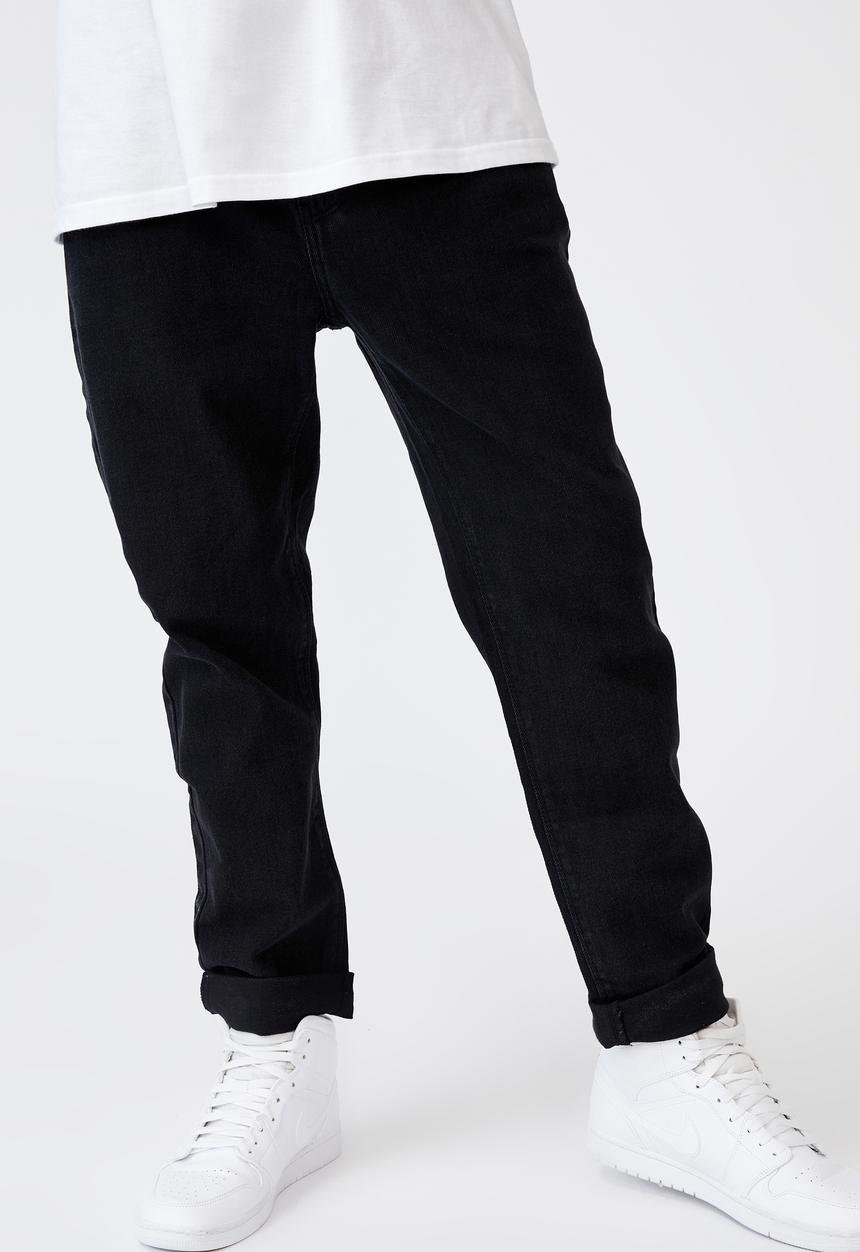 Factorie - Slim straight jean - washed black