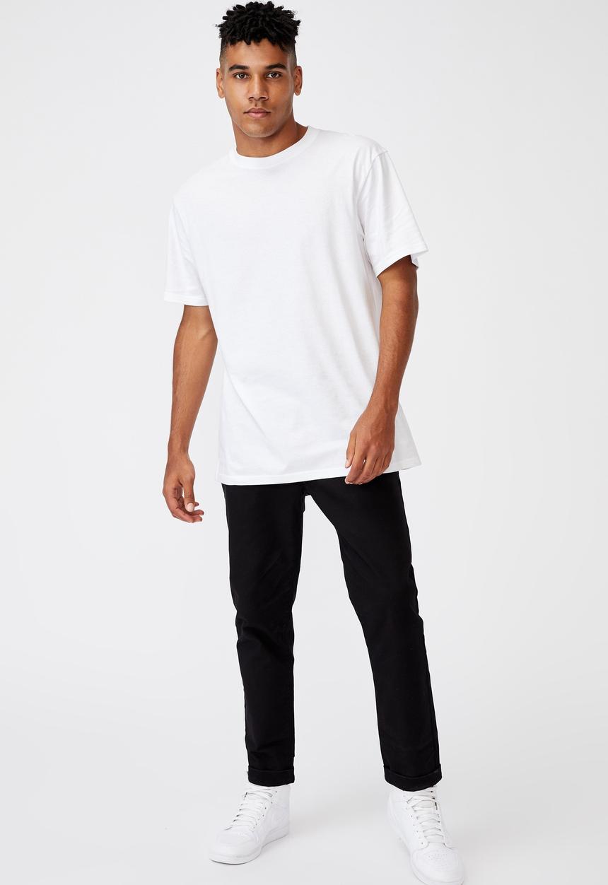 Factorie - Slim straight chino - black