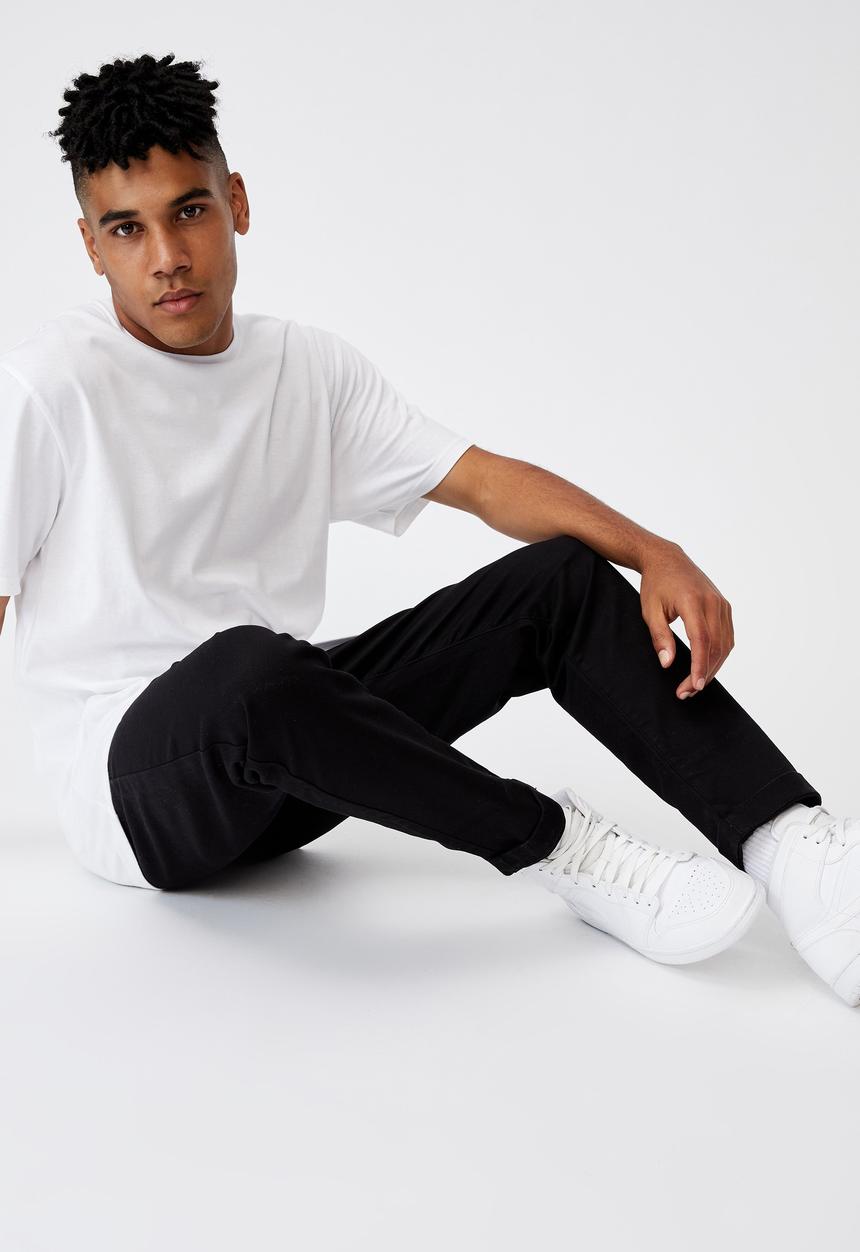 Factorie - Slim straight chino - black