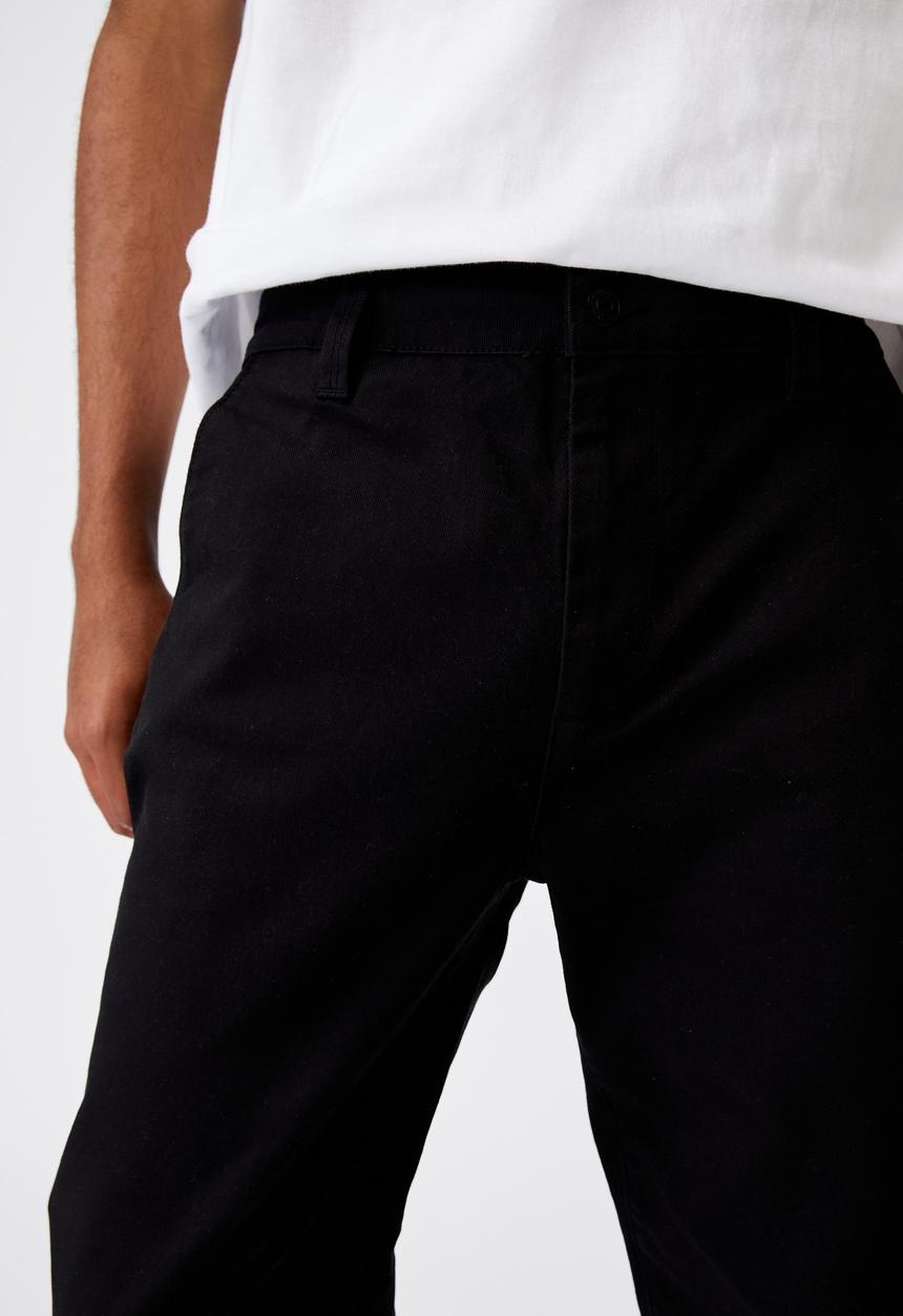 Factorie - Slim straight chino - black
