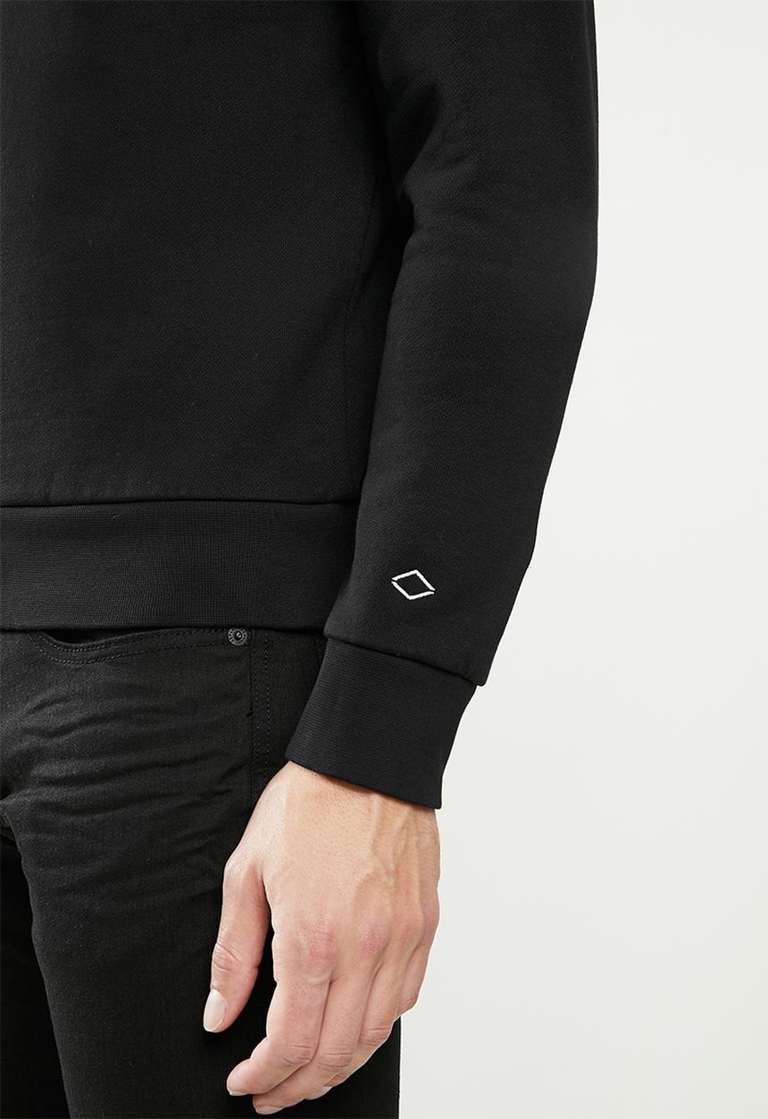 Replay - Replay jean logo crew fleece - black