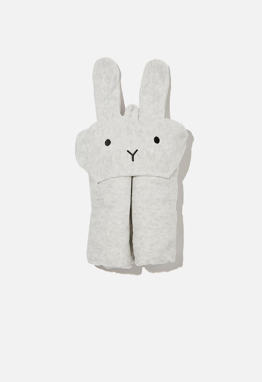 Cotton On - Baby snuggle towel - cloud marle bunny