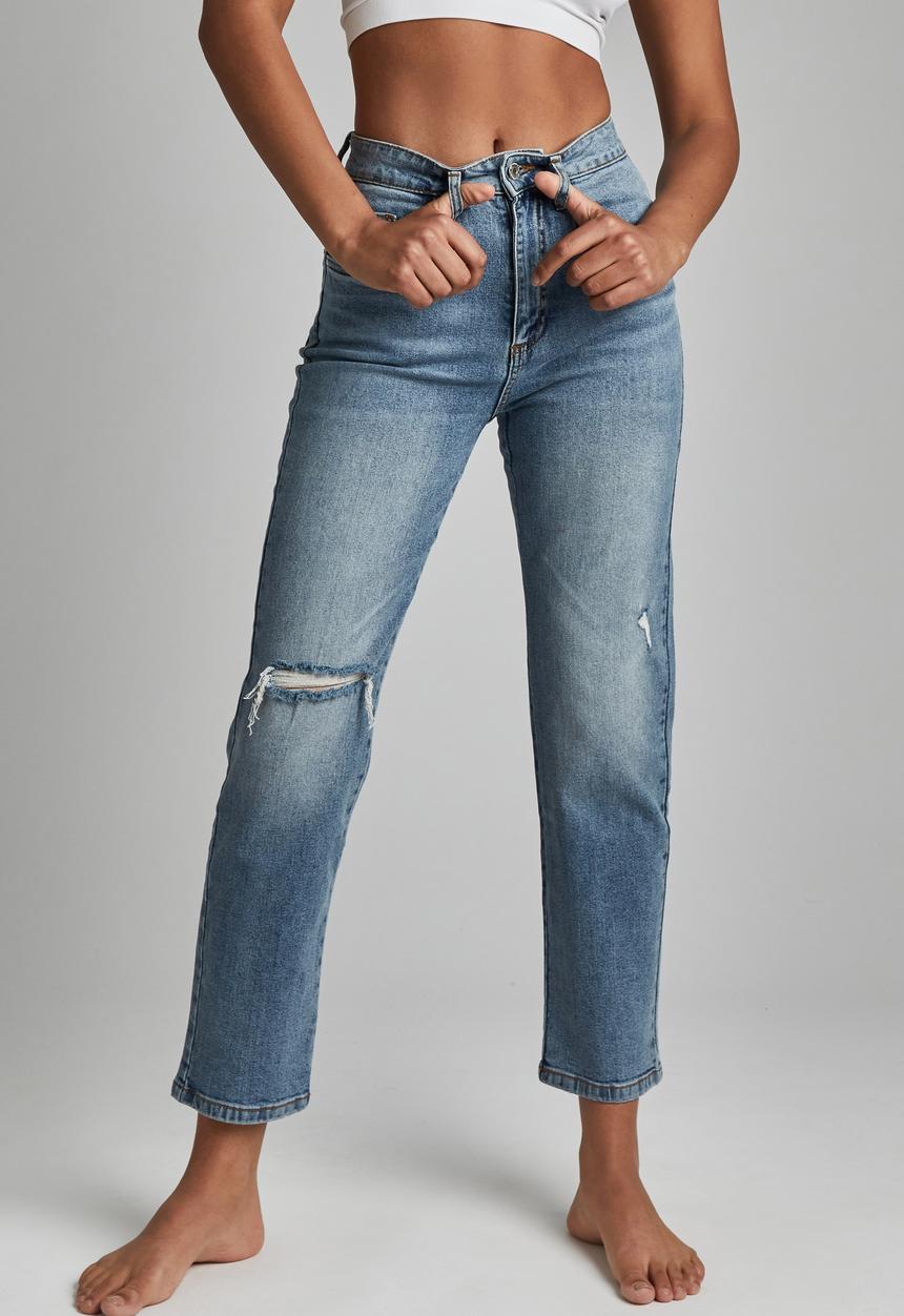 Cotton On - Straight stretch jean - blue 