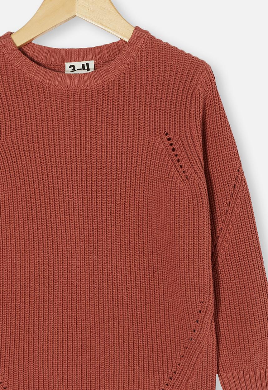Cotton On - Blair knit crew - chutney